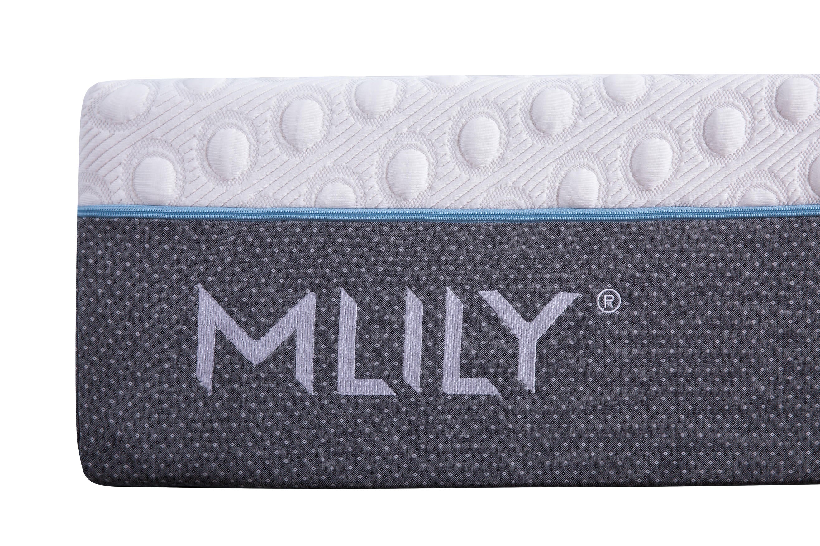 Side view of Mlily Coollux Mattress on a bed frame – cooling gel memory foam for pressure relief