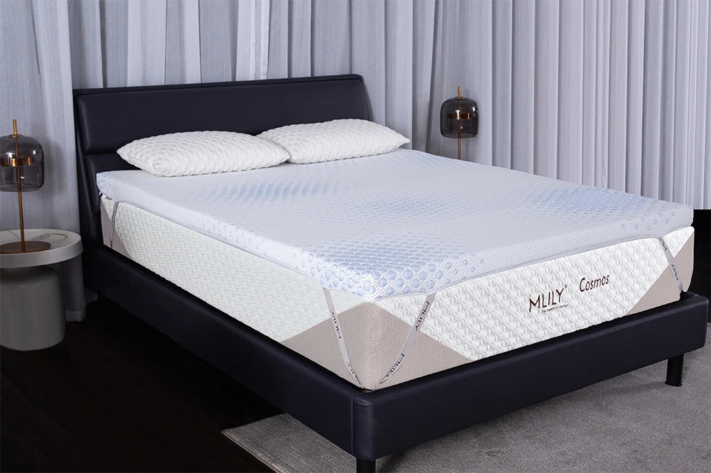 Mlily gel memory foam mattress topper for added comfort and support