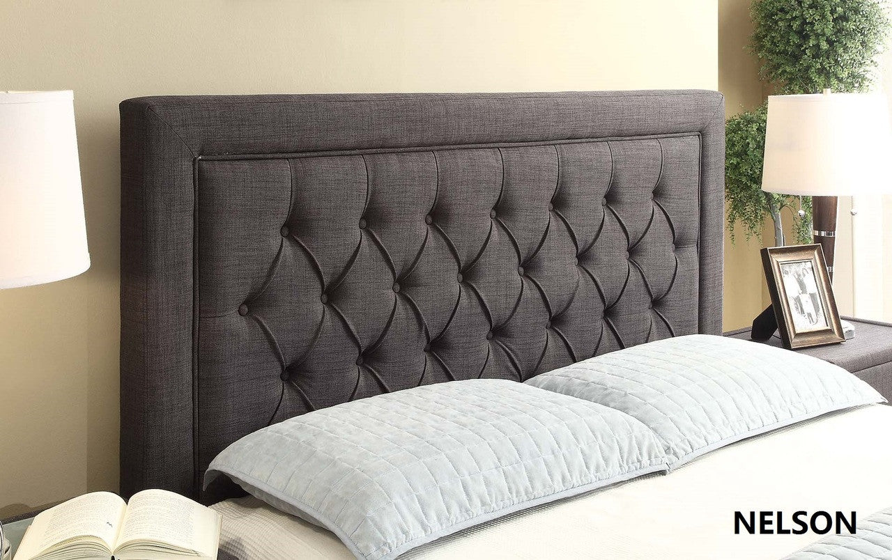 Nelson Gas Lift Upholstered Storage Bed  - featuring Bed head