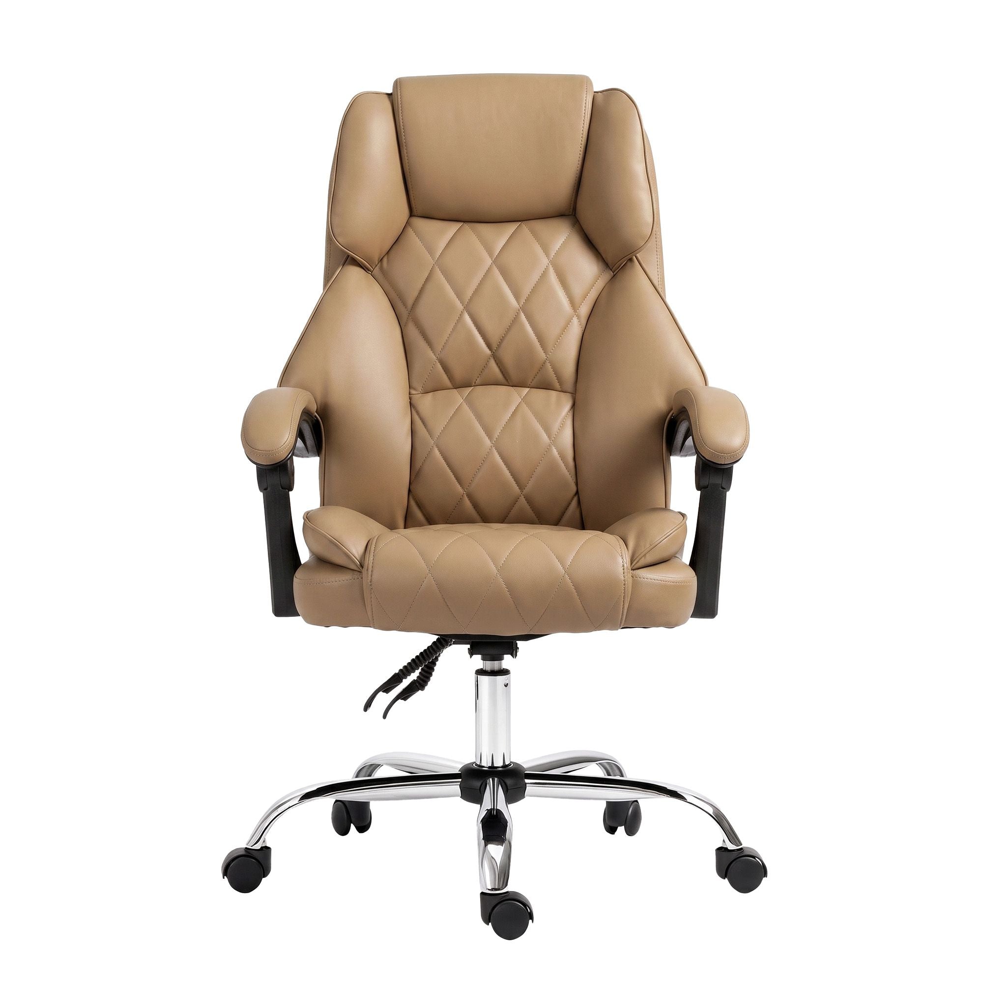 Artiss Executive Office Chair Leather Recliner Espresso Bedworld