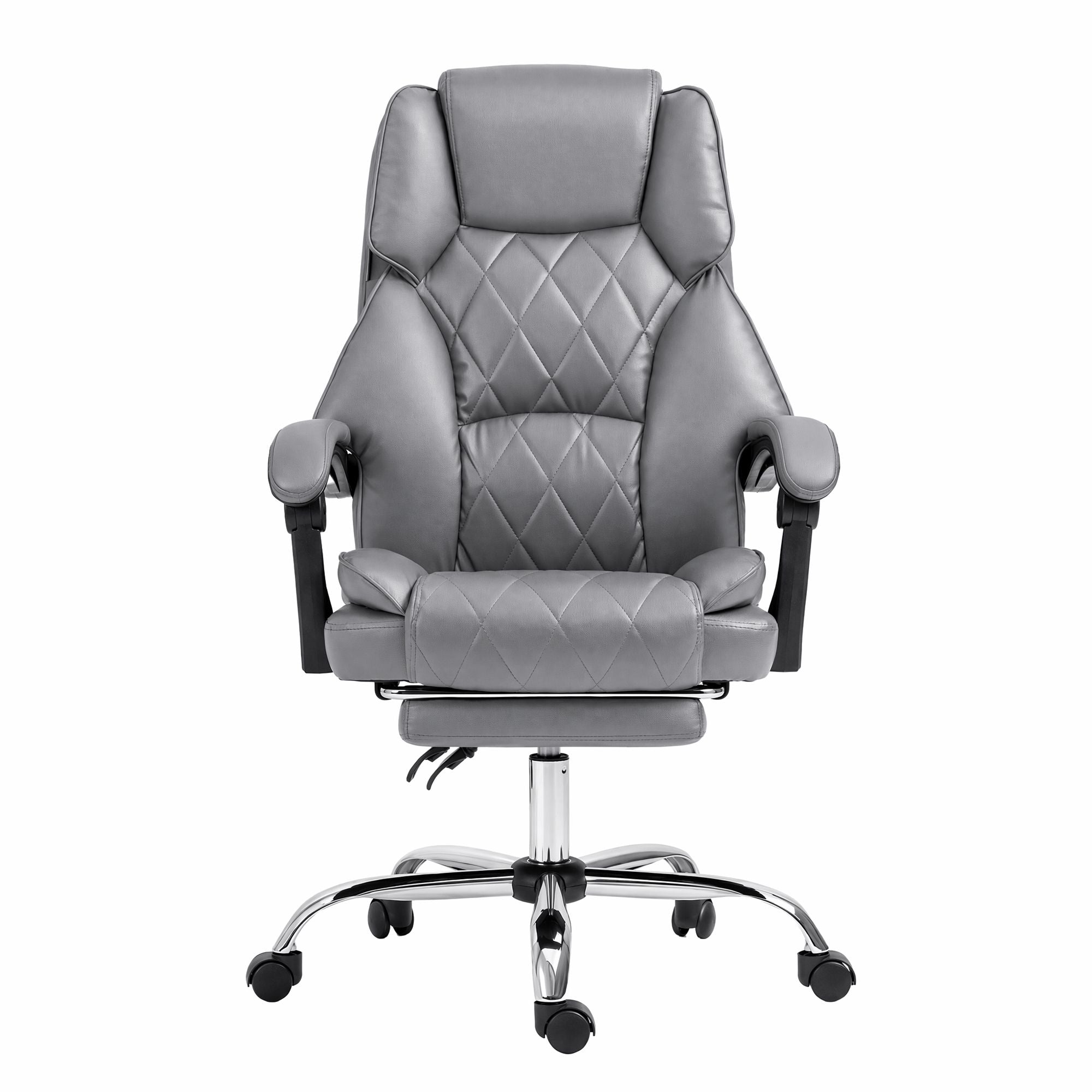 Artiss Executive Office Chair Footrest Grey Bedworld
