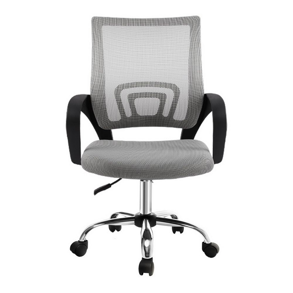 Artiss Mesh Office Chair Mid Back Grey Bedworld