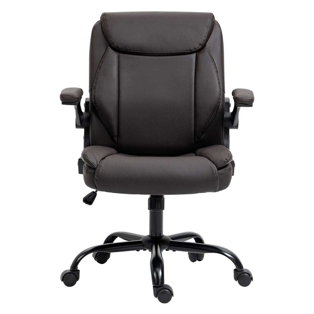 Artiss Executive Office Chair Mid Back Brwon