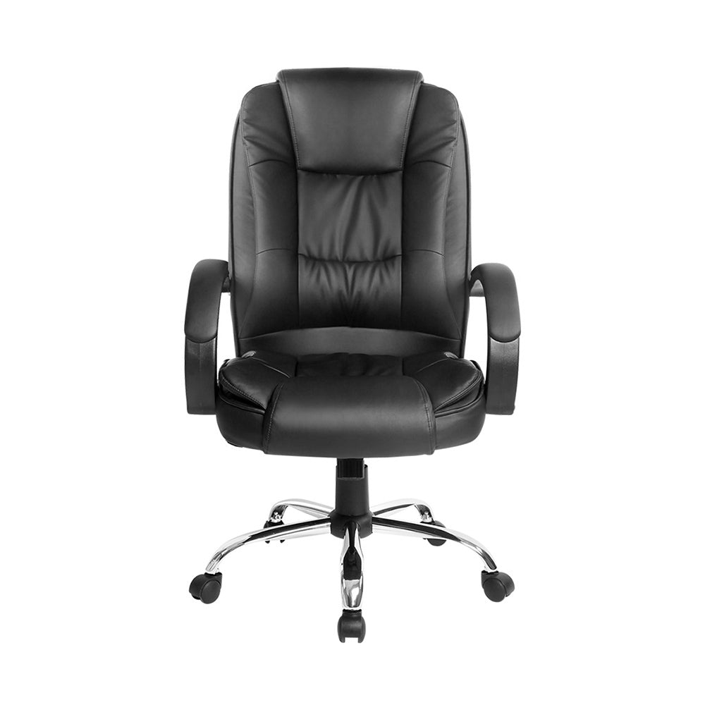 Artiss Executive Office Chair - Leather, Black