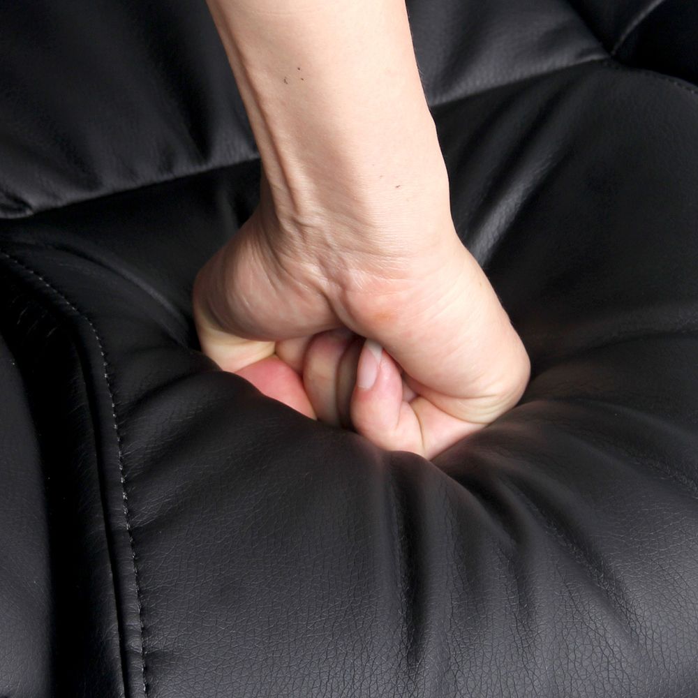 Artiss Executive Office Chair Leather Tilt Black Bedworld