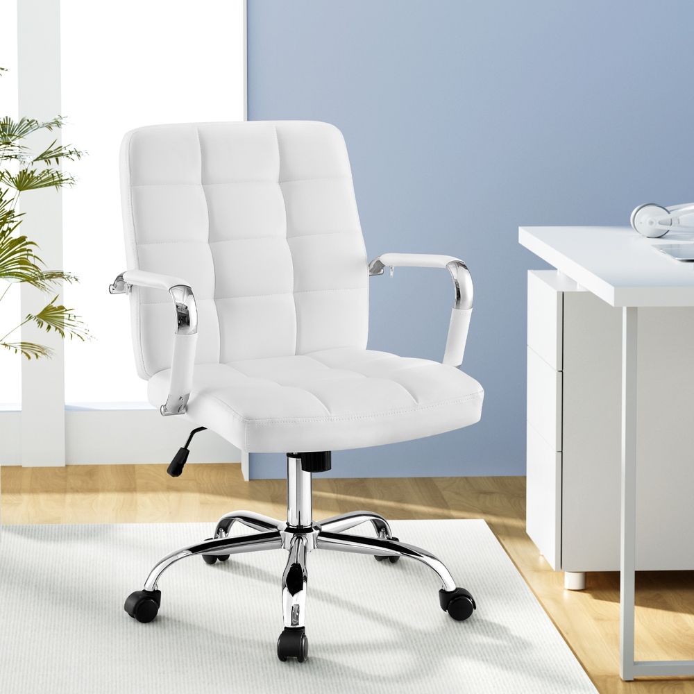Artiss Office Chair Seat PU Work Computer Desk Chairs Bedworld