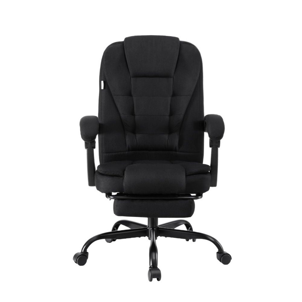Artiss Office Chair Executive Fabric Seat Racing Computer Desk Chairs Footrest Bedworld