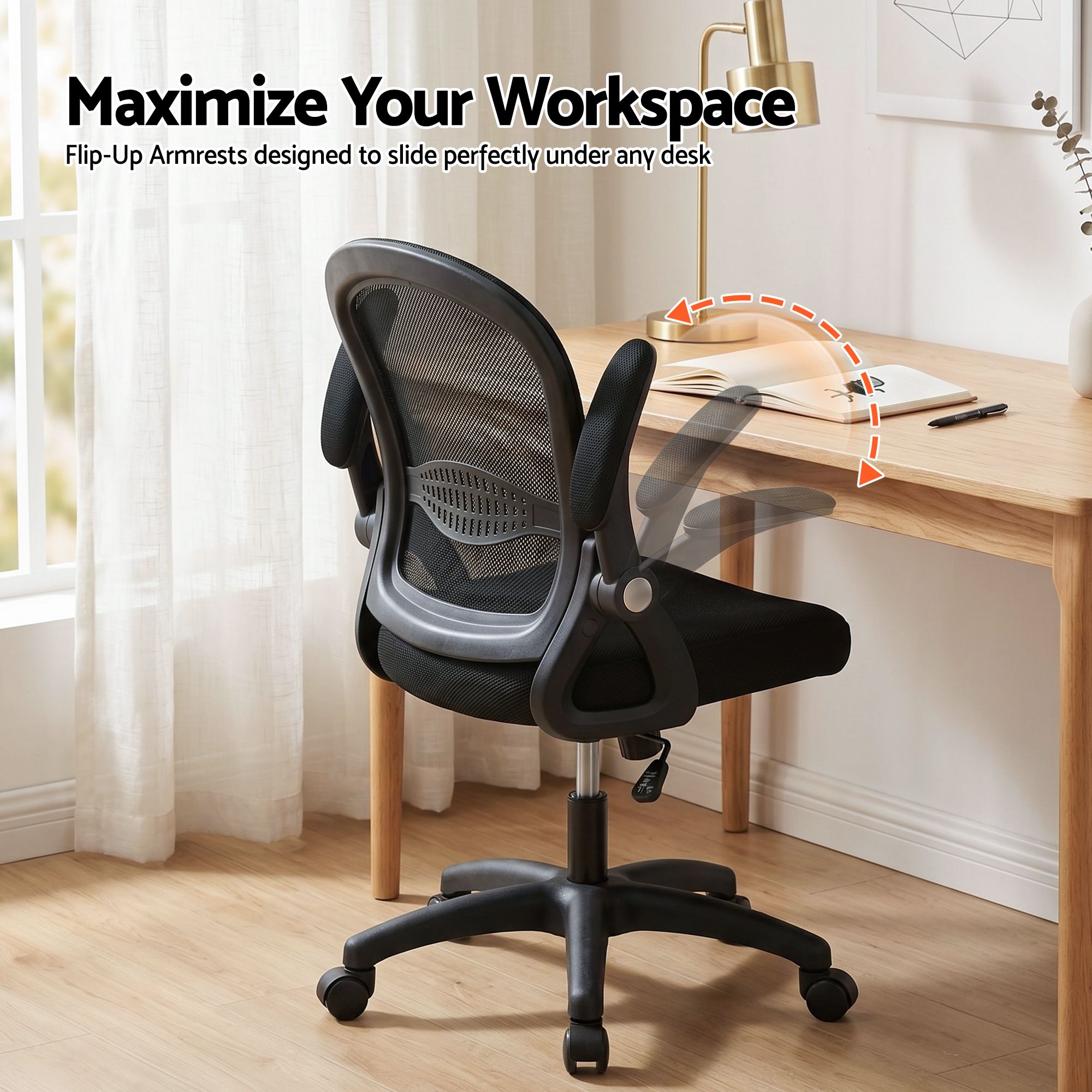 Artiss Mesh Office Chair Computer Gaming Desk Chairs Work Study Mid Back Bedworld