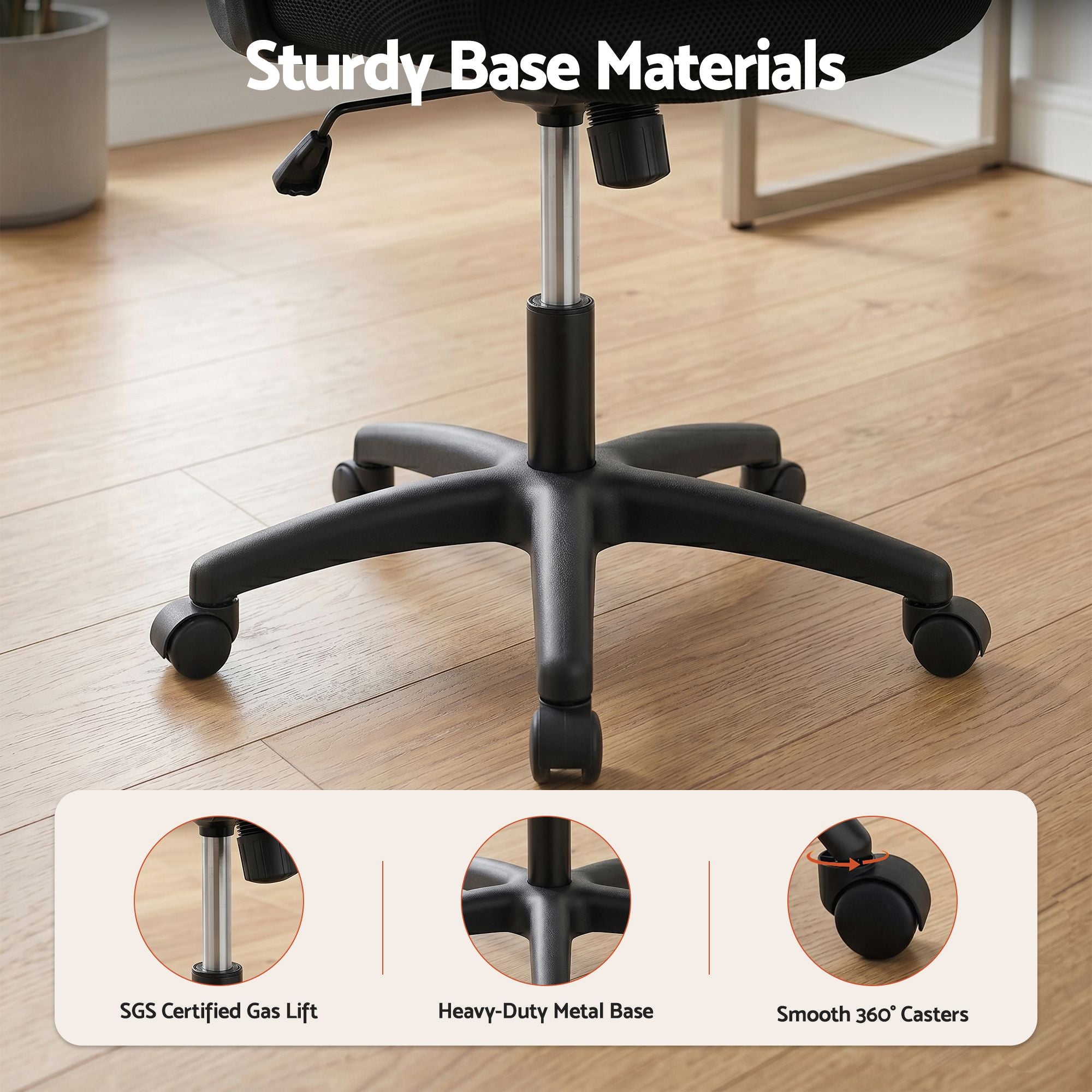 Artiss Mesh Office Chair Computer Gaming Desk Chairs Work Study Mid Back Bedworld