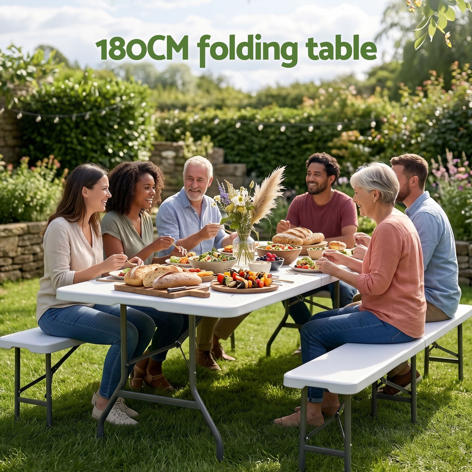 Gardeon 7PCS Outdoor Bar Set Stools Dining Chairs Table Patio Steel Bistro Set Black