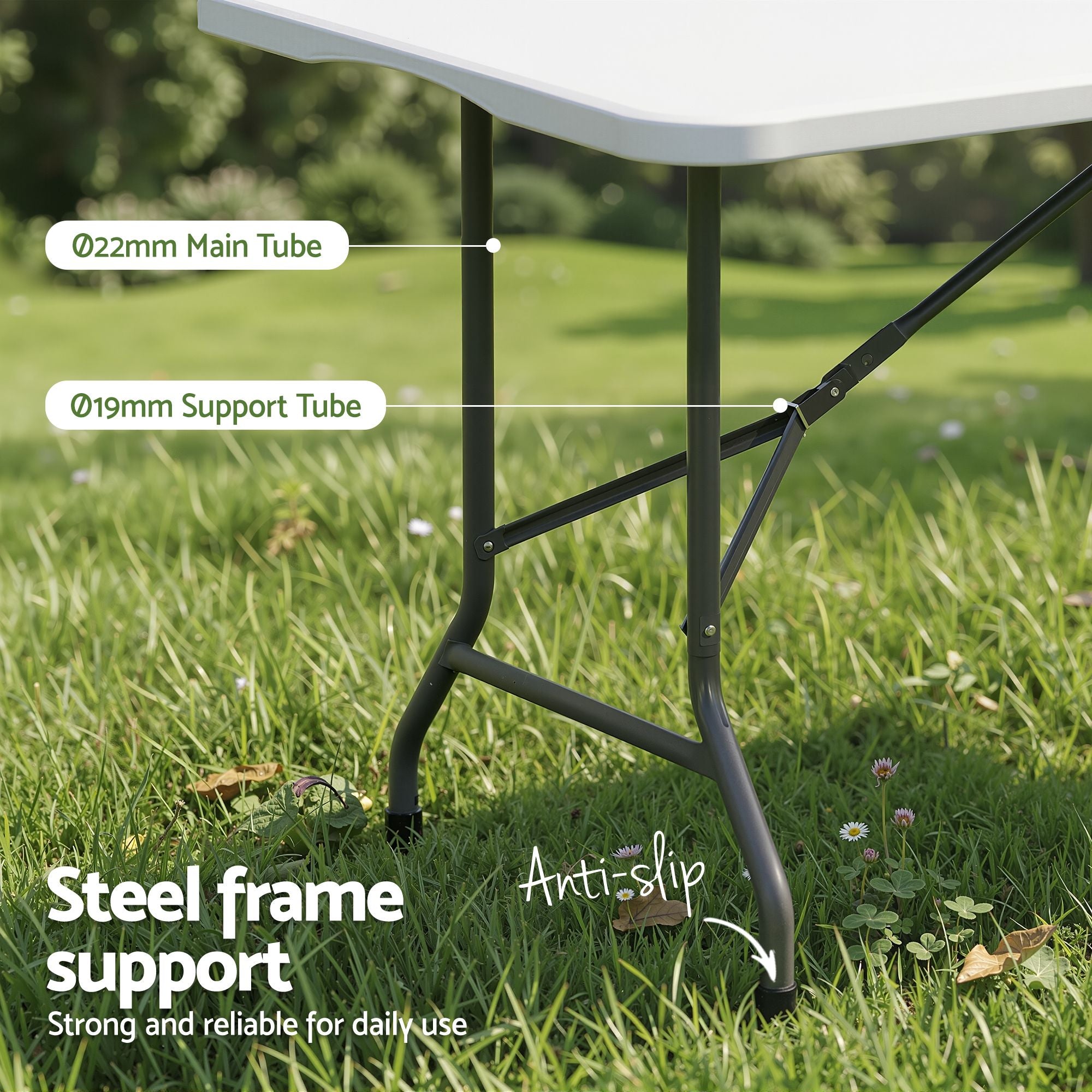 Gardeon 7PCS Outdoor Bar Set Stools Dining Chairs Table Patio Steel Bistro Set Black
