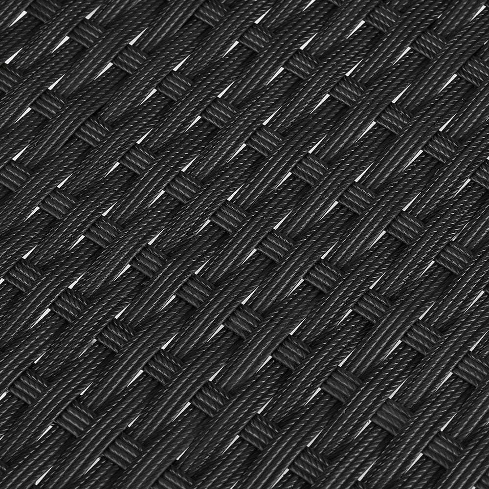 Gardeon 3PC Outdoor Bistro Set Patio Furniture Wicker Setting Chairs Table Luca