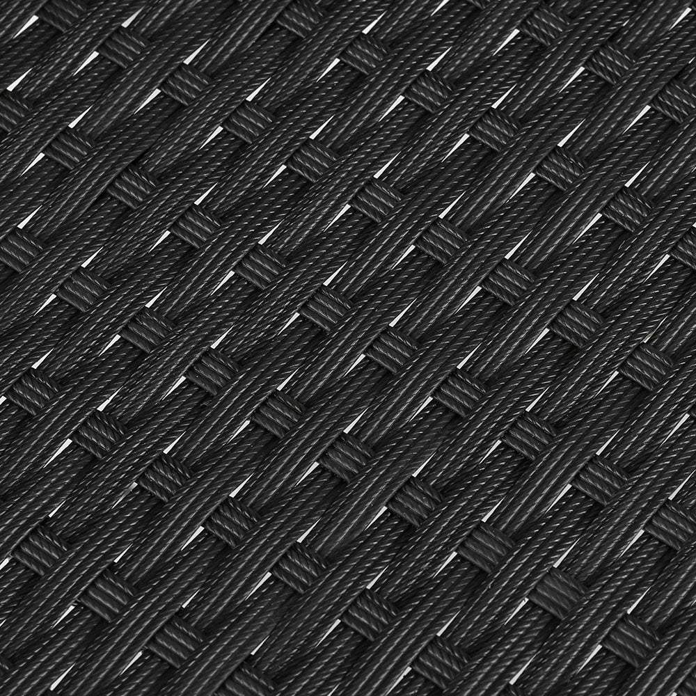 Gardeon 3PC Bistro Set Outdoor Furniture Rattan Table Chairs Cushion Patio Garden Lyra