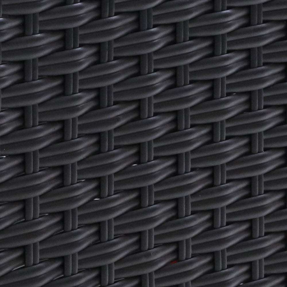 Gardeon Recliner Chair Sun lounge Wicker Lounger Outdoor Patio Furniture Adjustable Black