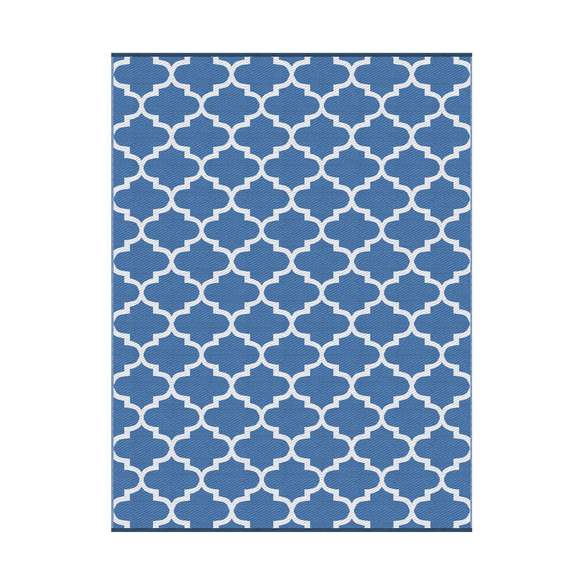 Gardeon Outdoor Rugs 274x366cm Large Carpet Reversible Area Mat PP Dual-Sided Patio Rug Blue