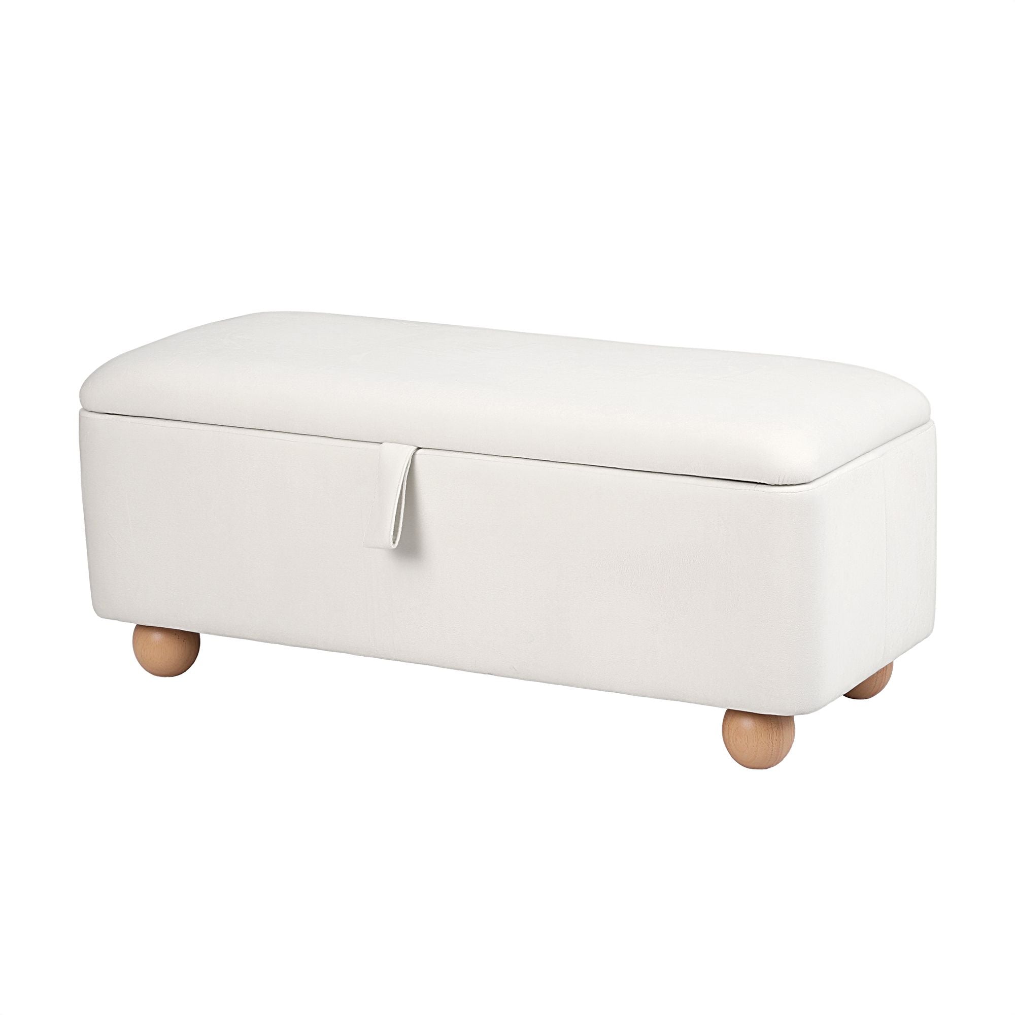 Artiss Storage Ottoman Hidden Bench Velvet Blanket Box Beige 97cm Bedworld