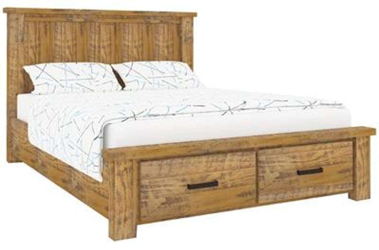 Outback Timber Bed Frame with Drawer