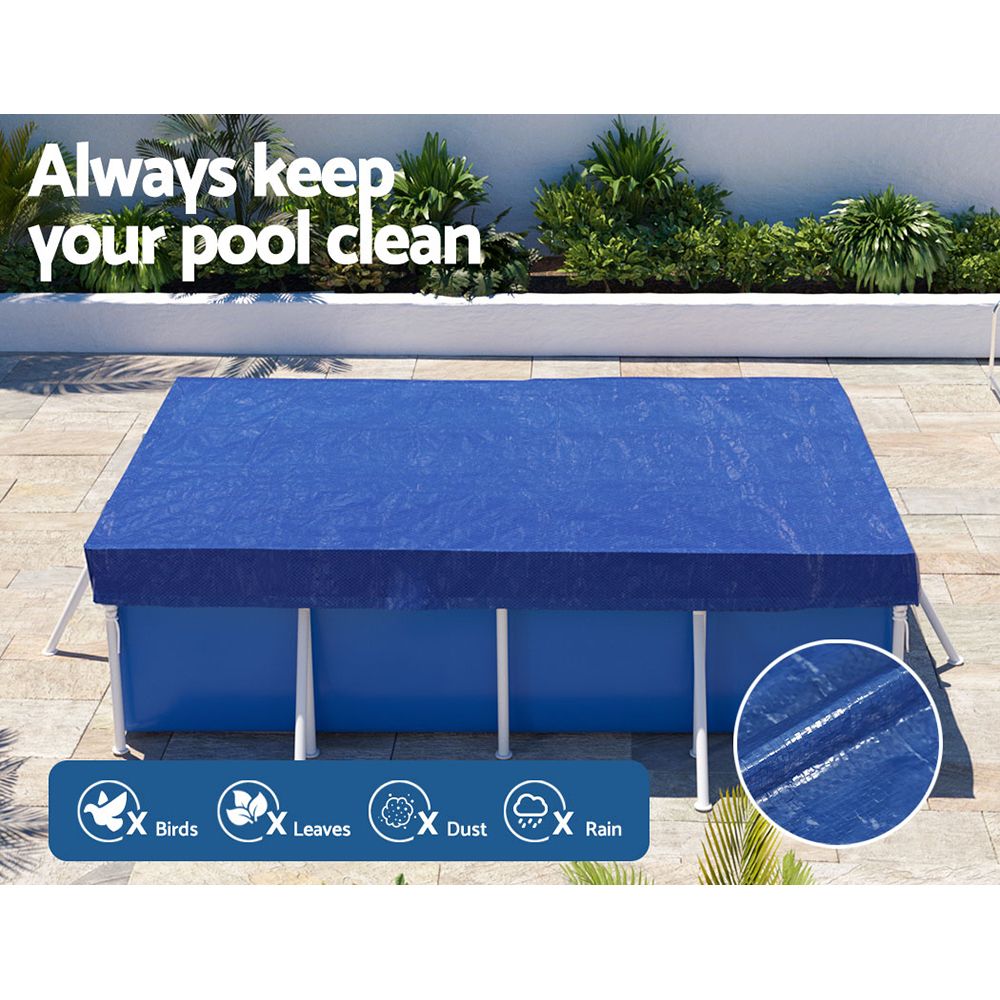 Aquabuddy Pool Cover 3x2m Above-ground Swimming Pool Blanket Blue Bedworld