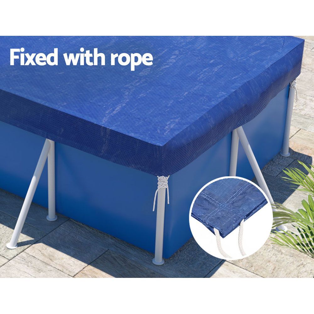 Aquabuddy Pool Cover 3x2m Above-ground Swimming Pool Blanket Blue Bedworld