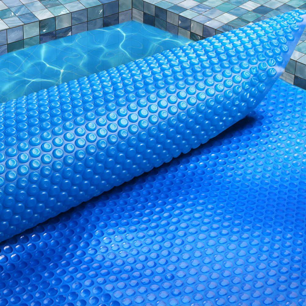 Aqua Buddy Pool Cover 8x4.2m 400 Micron Swimming Pool Solar Blanket Blue Bedworld