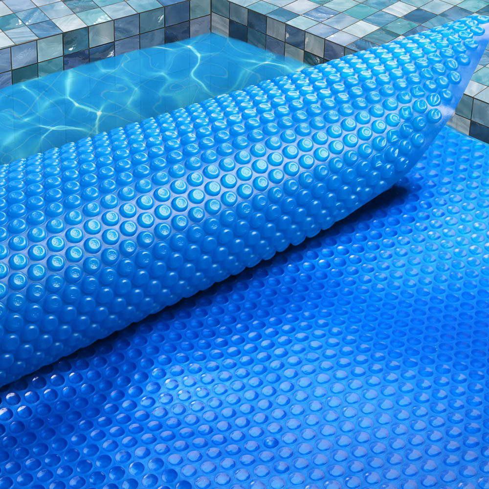Aqua Buddy Pool Cover 8x4.2m 400 Micron Swimming Pool Solar Blanket Blue Bedworld