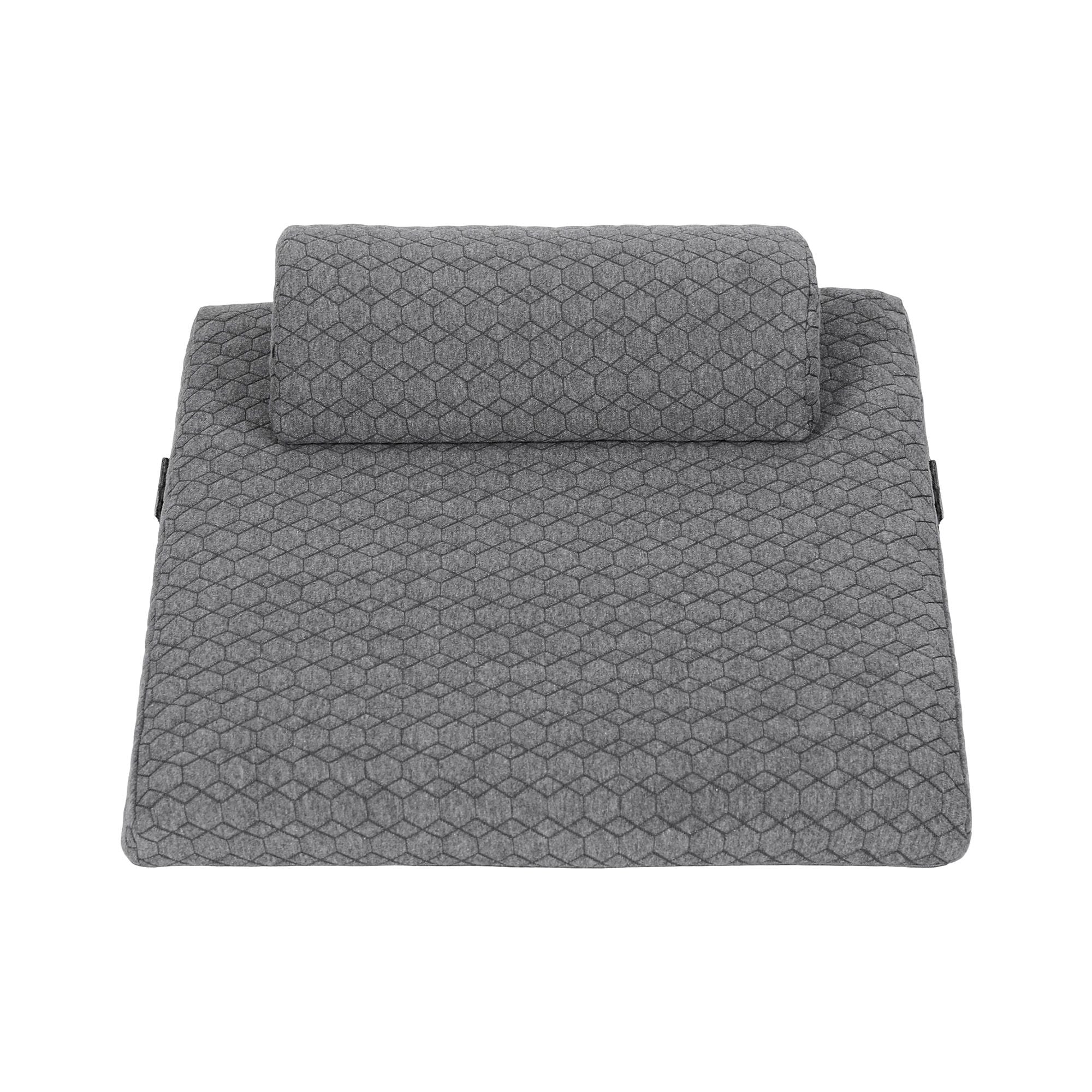 Giselle Bed Wedge Pillow for Headboard, Egg Gel Solves Night Sweats, Triangle Pillow for Reading & Sleeping, Adjustable Back & Neck Support, 30D Foam Bedworld
