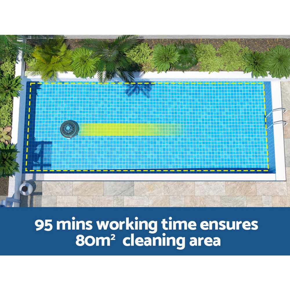 Aqua Buddy Robotic Pool Cleaner Automatic Vacuum Robot Swimming Cordless