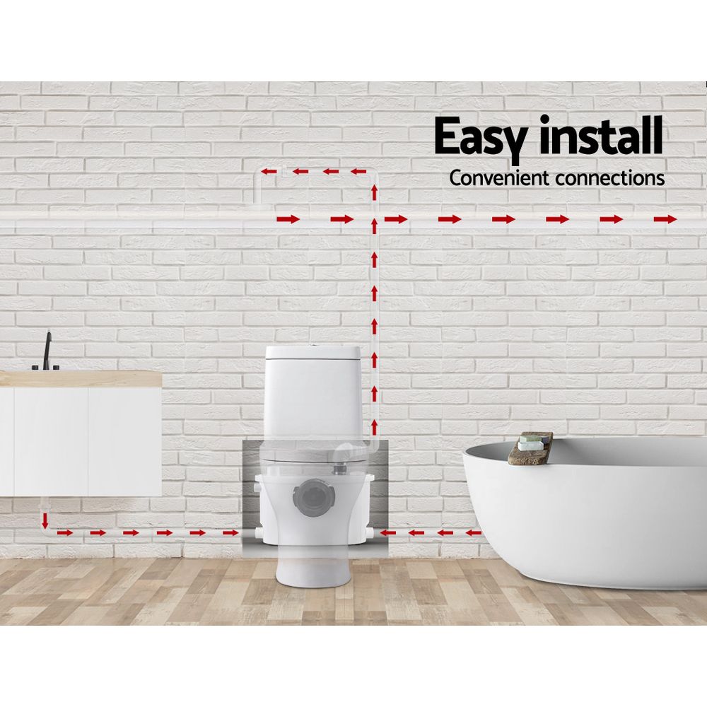 Giantz Macerator Sewerage Pump Waste Water Marine Toilet Disposal Unit Clean