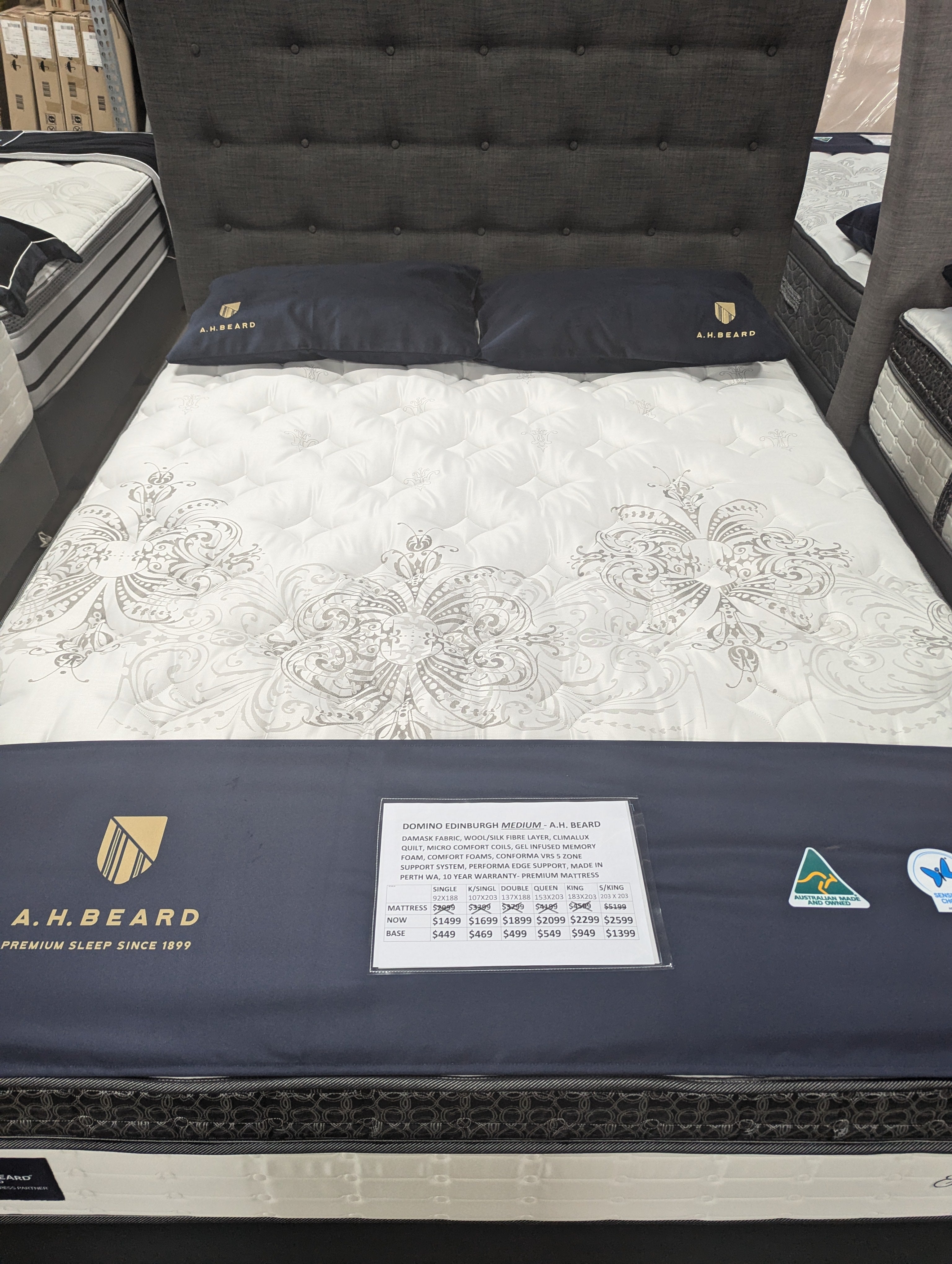 AH Beard Mattress - Perth