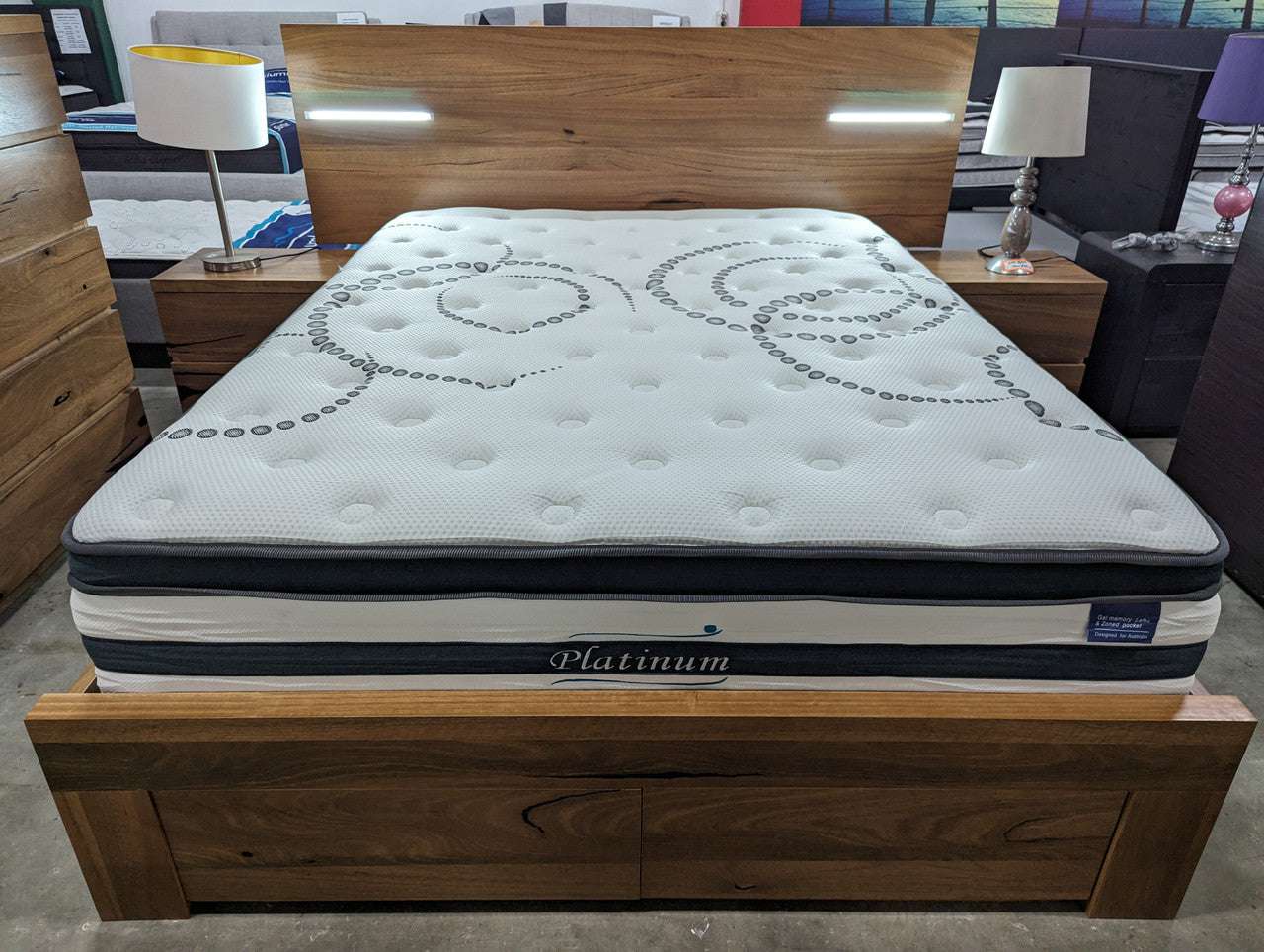 Platinum Pocket Spring Cool Memory Gel Latex Firm Mattress