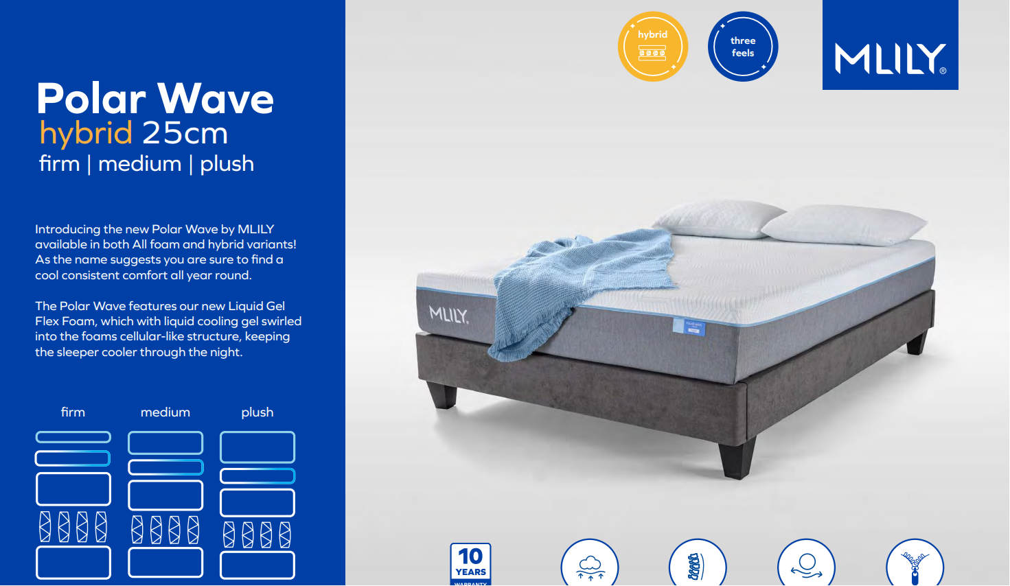 Mlily Polar Wave 25cm Cooling Hybrid Mattress