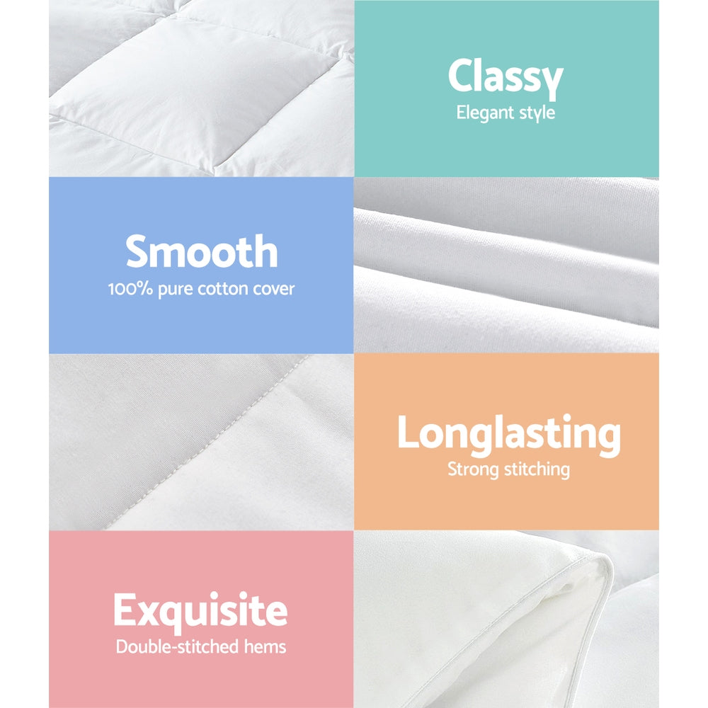Giselle Bedding 800GSM Goose Down Feather Quilt King