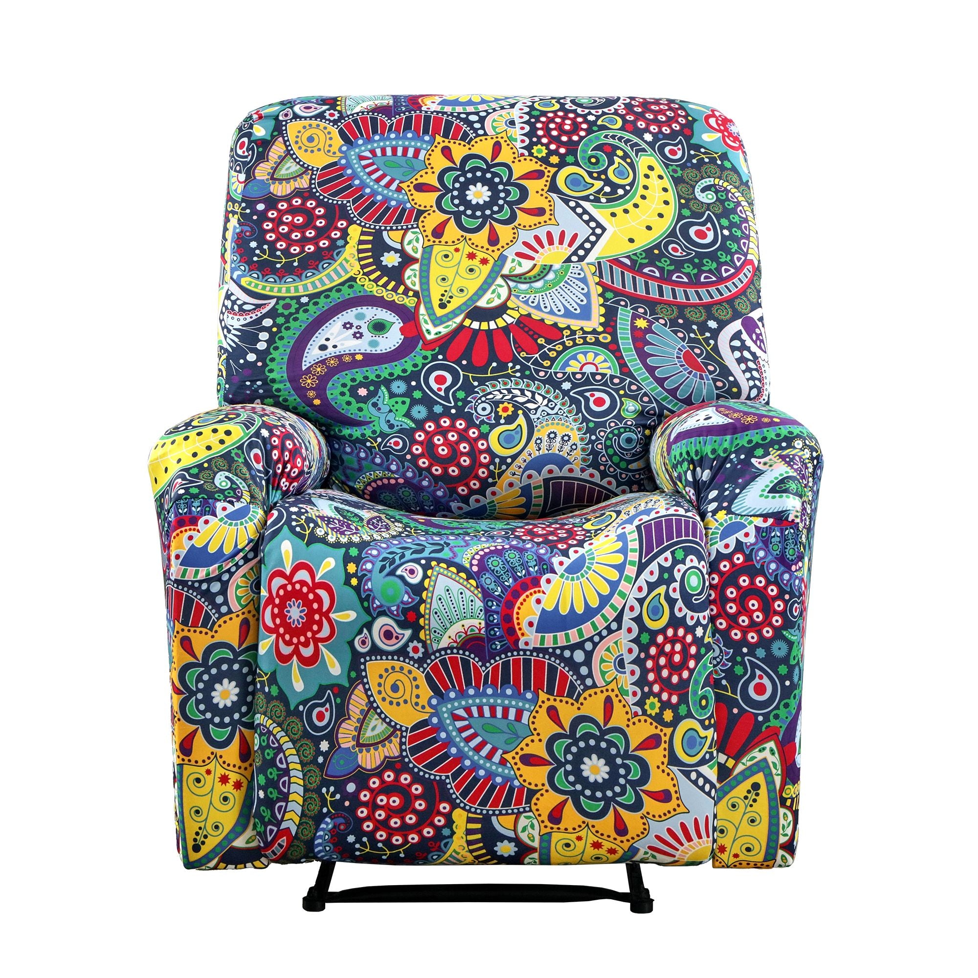 Artiss Stretch Kids Recliner Cover 4-Pieces Recliner Chair Slipcovers Printed Polyester Bedworld