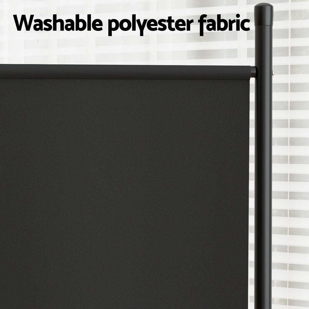 Artiss 3 Panel Room Divider Screen 260x180cm Fabric Black