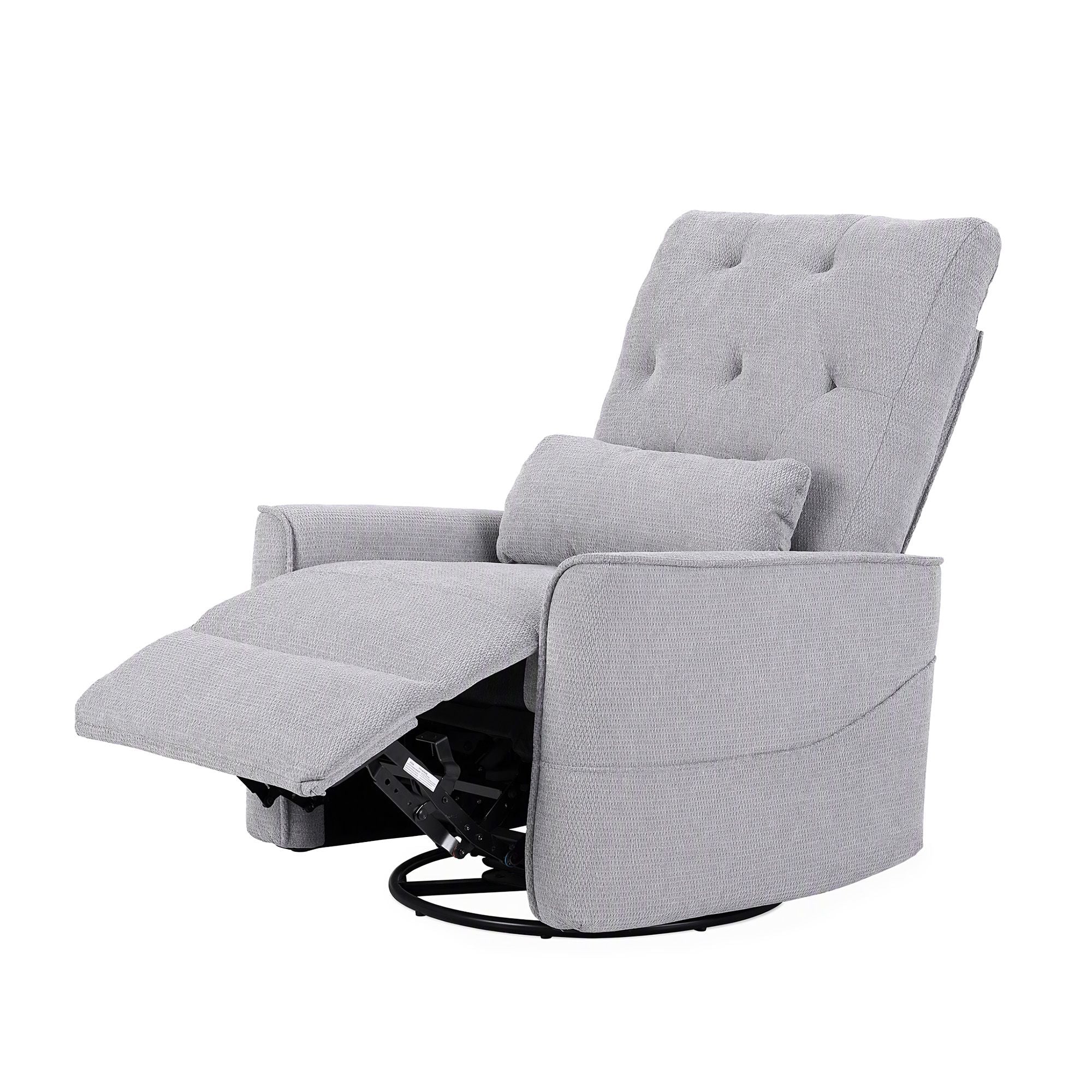 Artiss Electric Massage Recliner Chair with 270° Swivel & Heat, Grey Bedworld