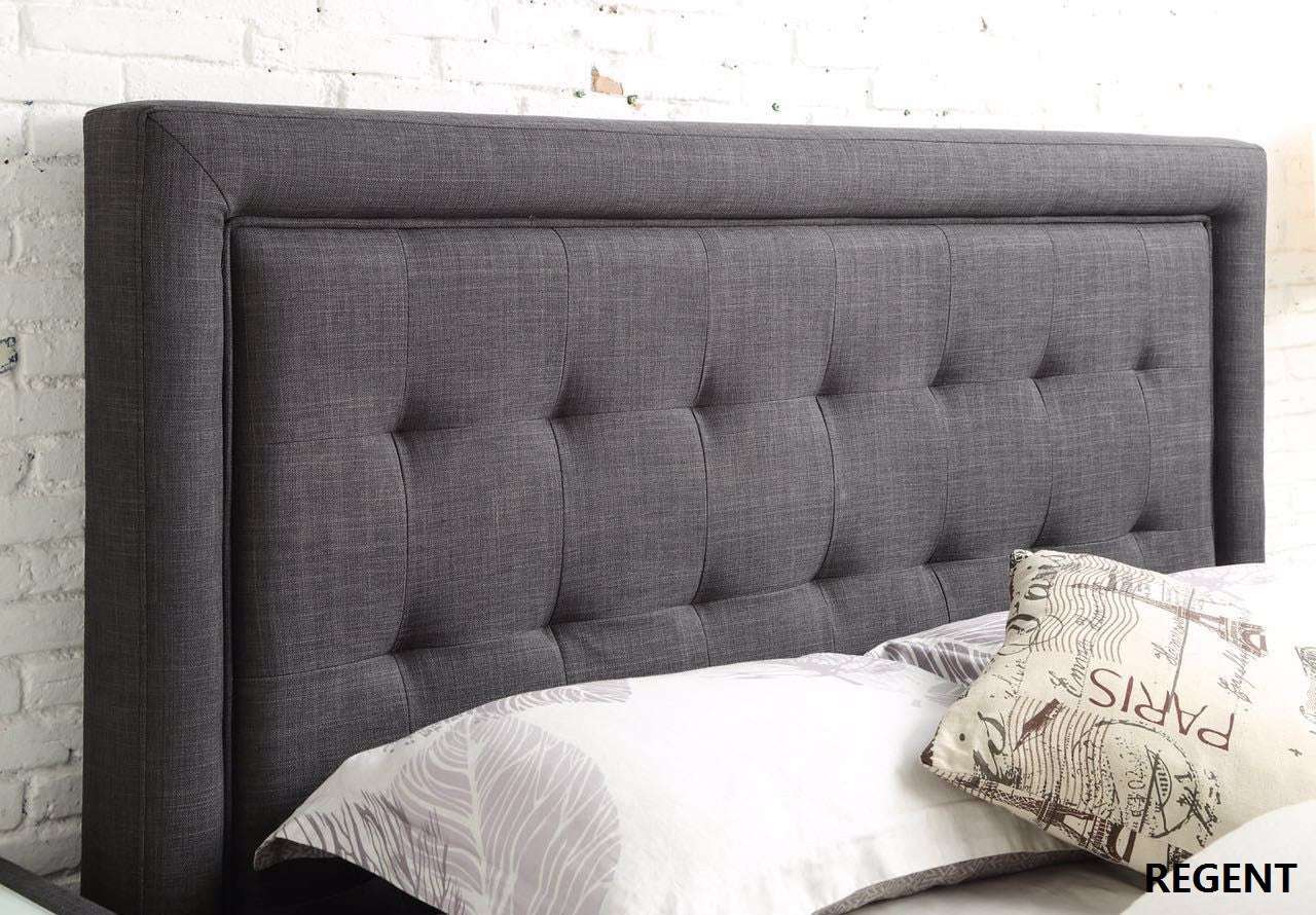 Regent Upholstered Linen Fabric Headboard