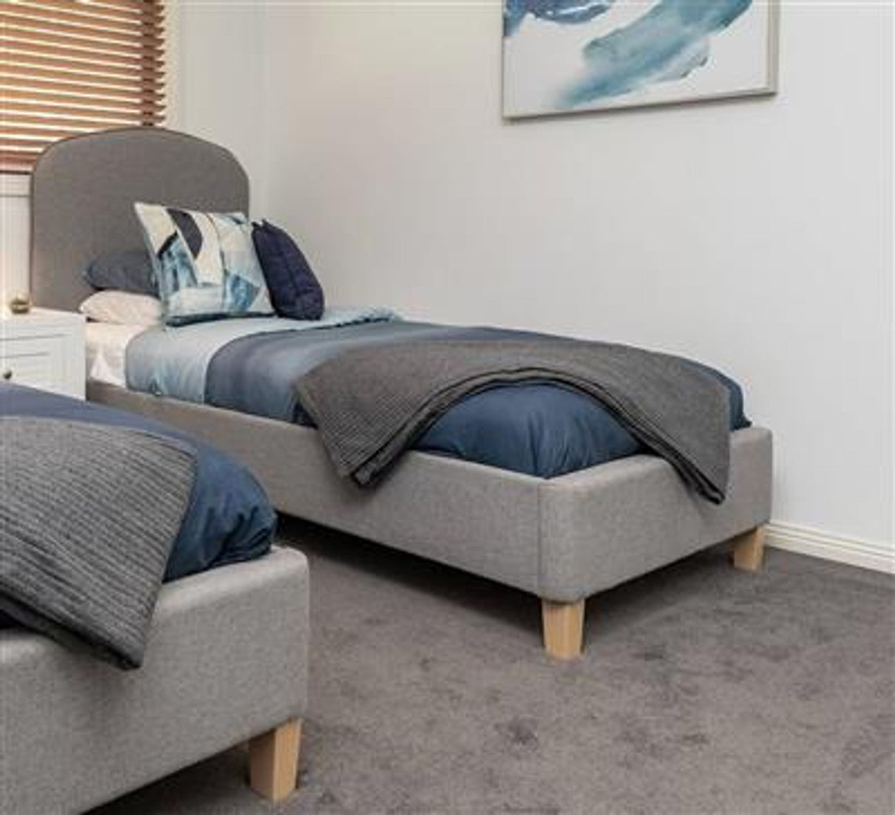 Ruben Single Fabric Bed Frame