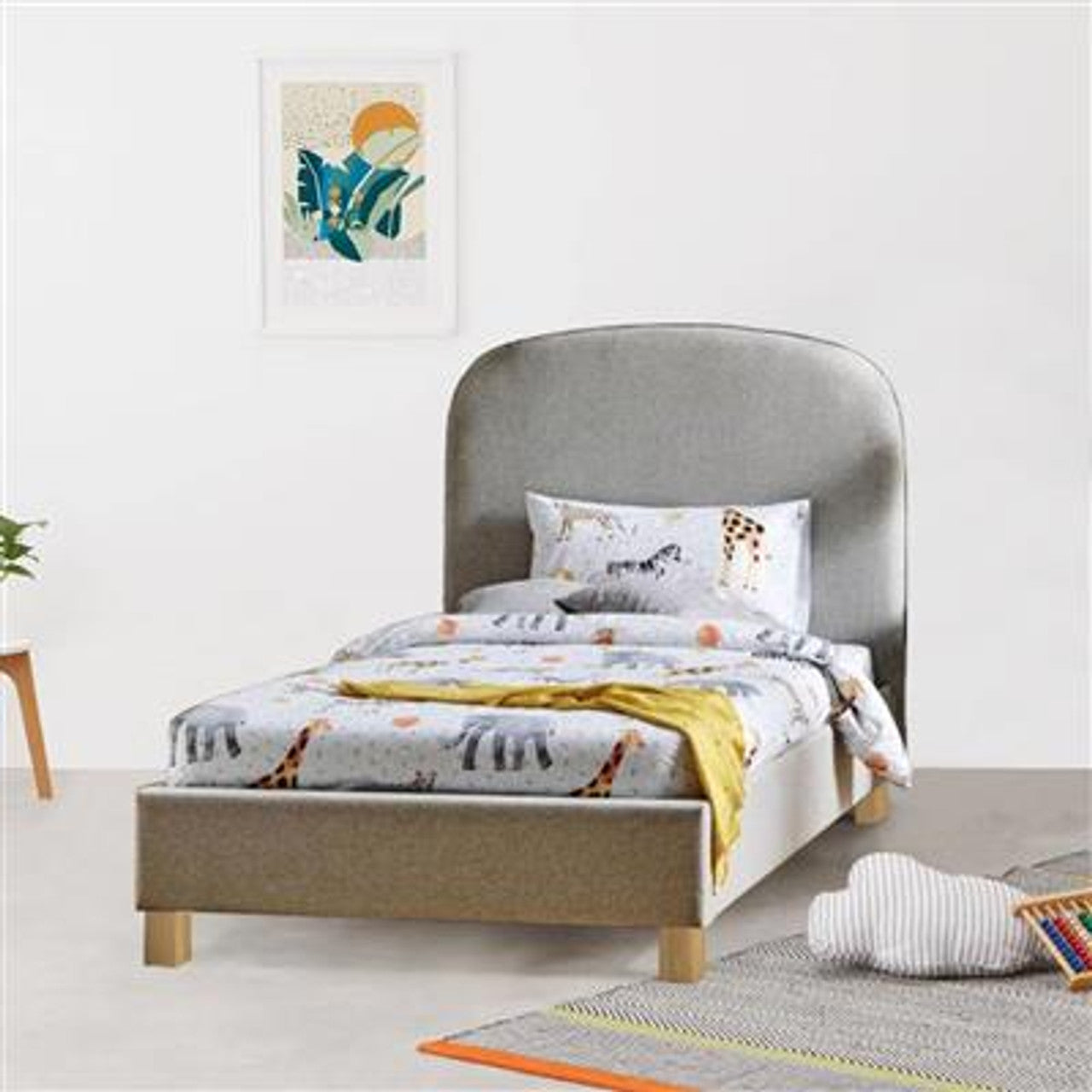 Ruben Single Fabric Bed Frame