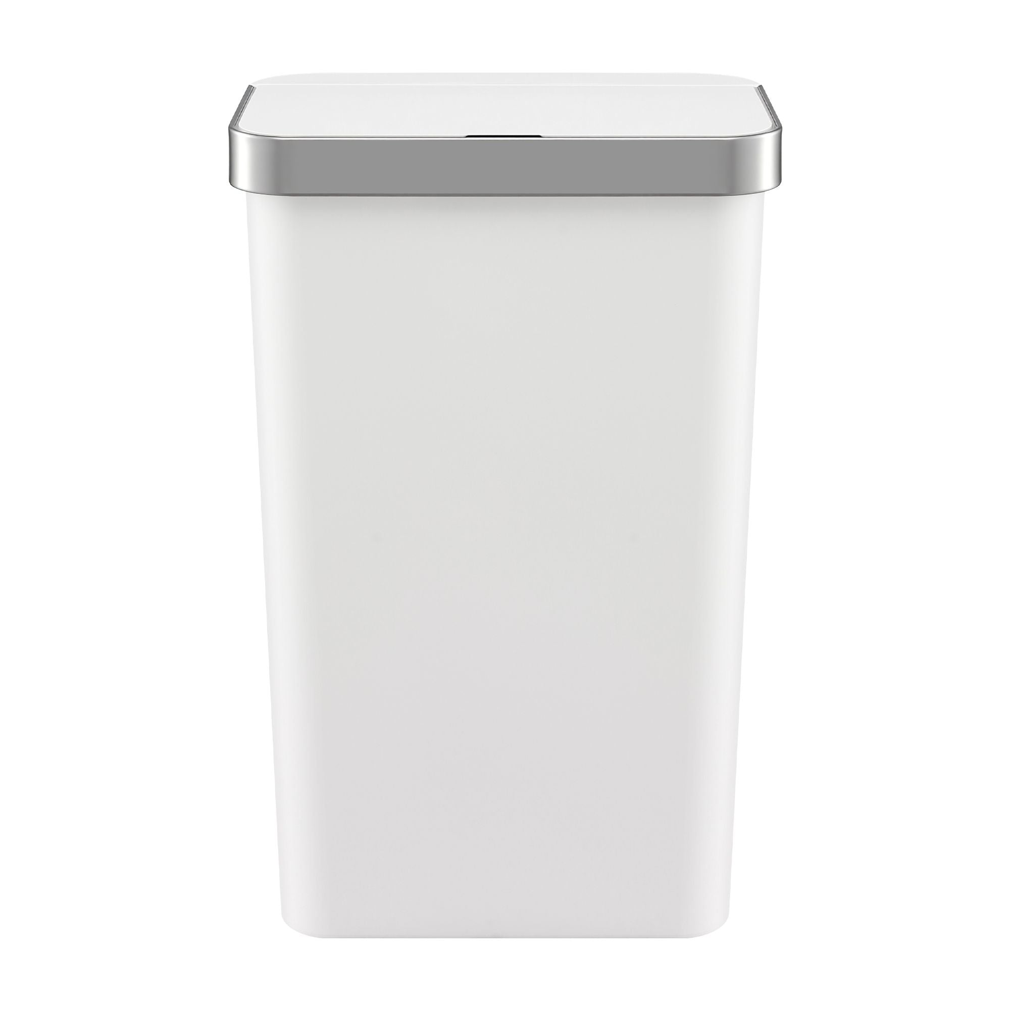 Devanti 50L Motion Sensor Trash Bin Automatic Kitchen Waste Dustbin White Bedworld
