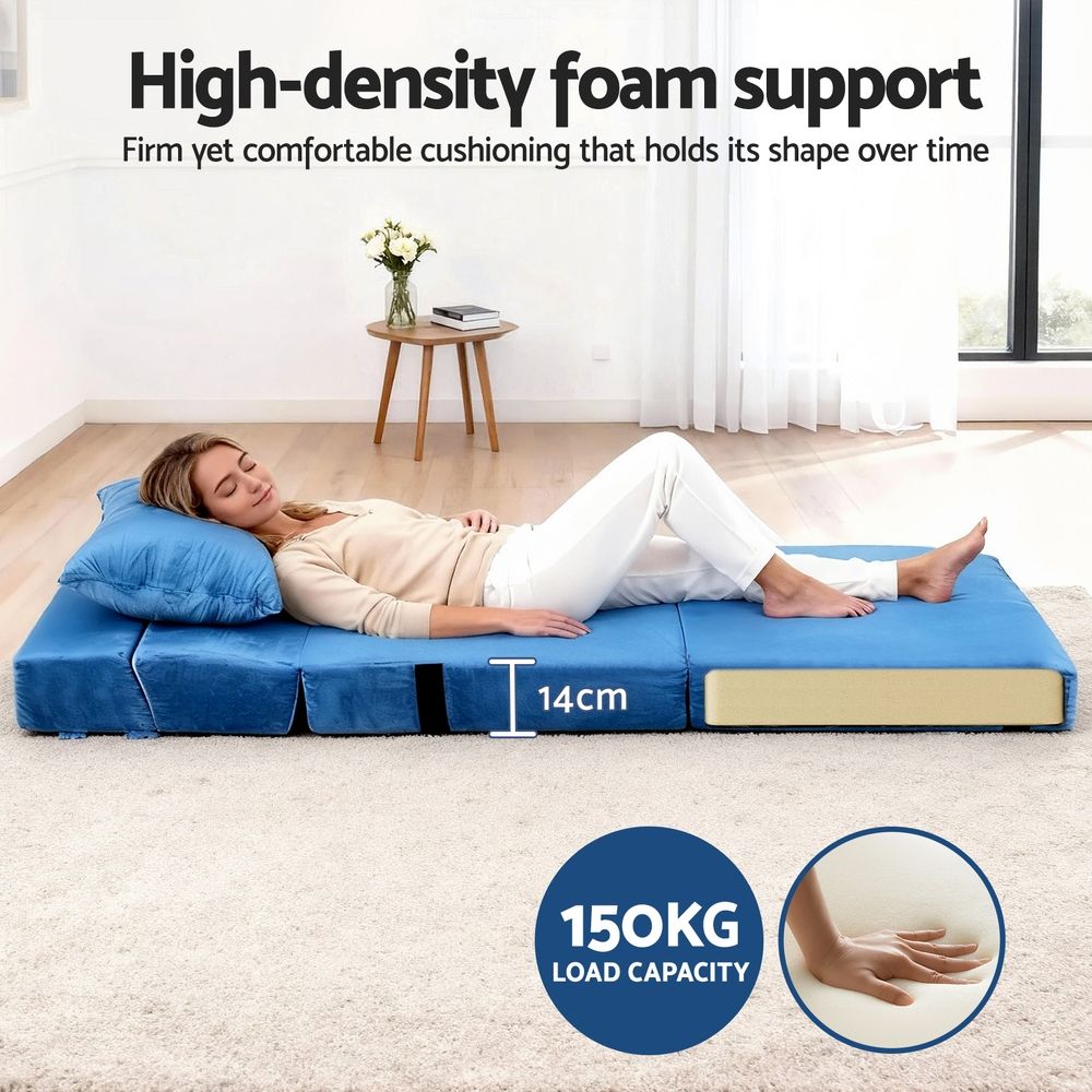 Artiss Convertible Folding Sofa Bed Armless Lounger Foam Floor Sofas Futons Couches Bedworld
