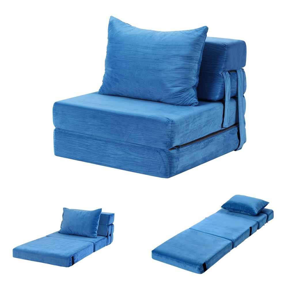 Artiss Convertible Folding Sofa Bed Armless Lounger Foam Floor Sofas Futons Couches Bedworld
