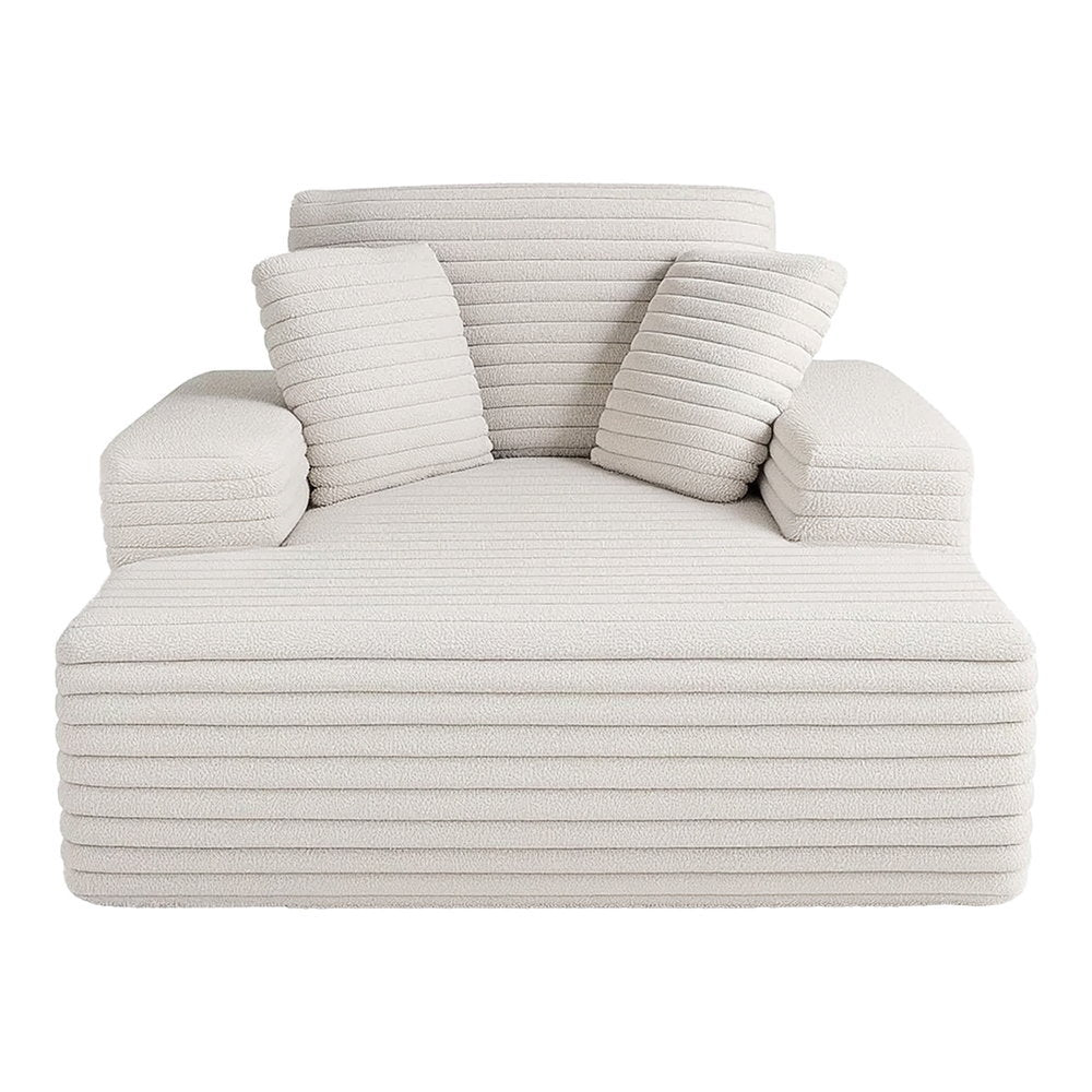 Artiss Sofa Bed Lounge Chair Recliner Couch Reading Chairs Sleeper Cloud Sofas Faux Fur Fabric