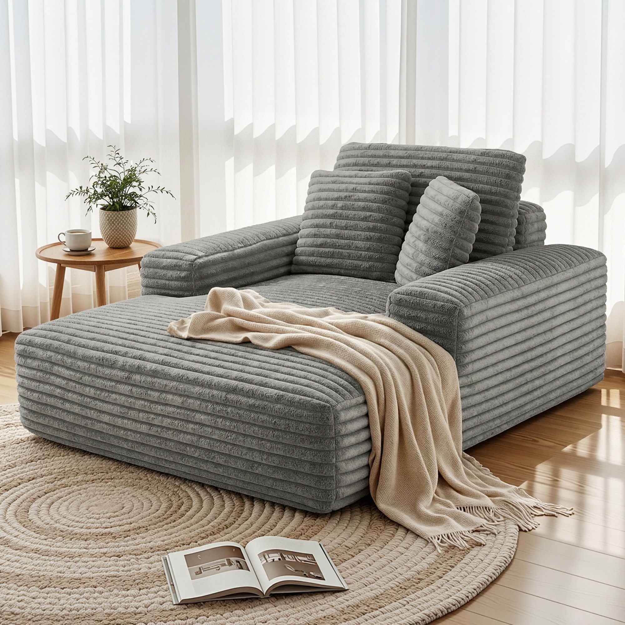 Artiss Sofa Bed Lounge Chair Recliner Couch Reading Chairs Sleeper Cloud Sofas Bedworld
