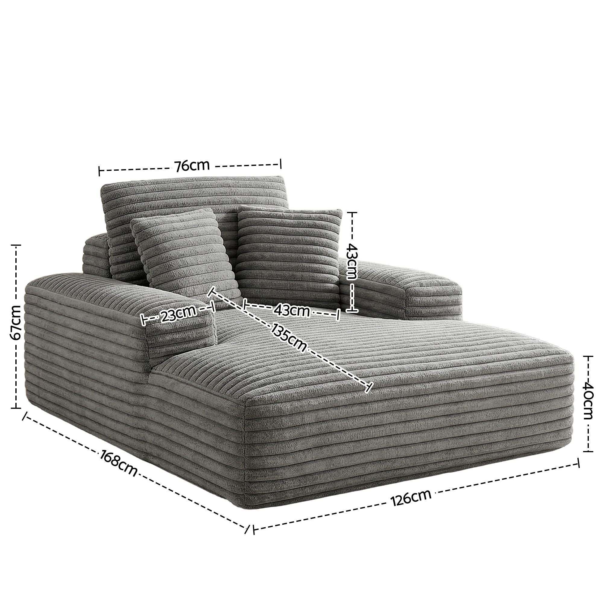 Artiss Sofa Bed Lounge Chair Recliner Couch Reading Chairs Sleeper Cloud Sofas Bedworld