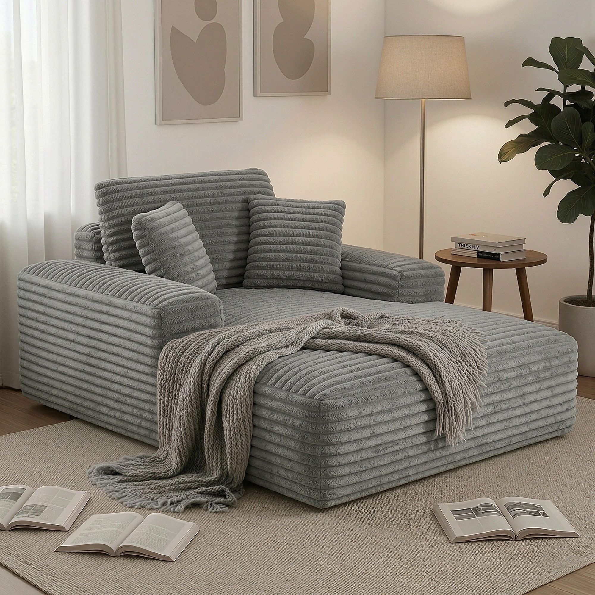 Artiss Sofa Bed Lounge Chair Recliner Couch Reading Chairs Sleeper Cloud Sofas Bedworld