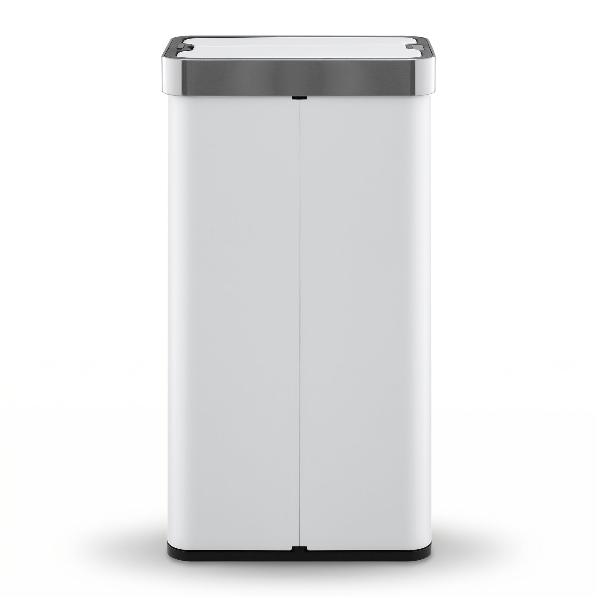 Devanti Rubbish Bin 70L Automatic Sensor Kitchen Bin, Slim Smart Garbage Can Touchless Rectangular with Liner Holder, Fully Closed Lid for Bedroom, Bathroom, Living Room, White