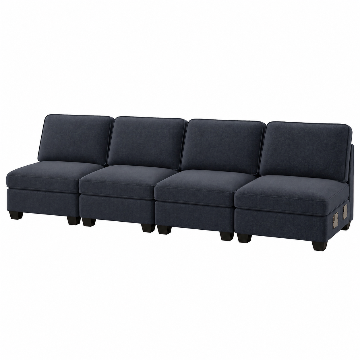 Artiss 4 Seater Modular Sofa Set Sectional Easy Assembly Dark Grey Bedworld