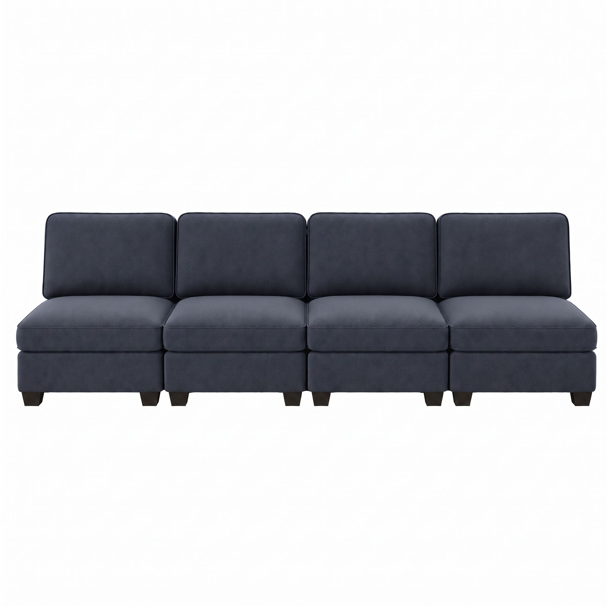 Artiss 4 Seater Modular Sofa Set Sectional Easy Assembly Dark Grey Bedworld