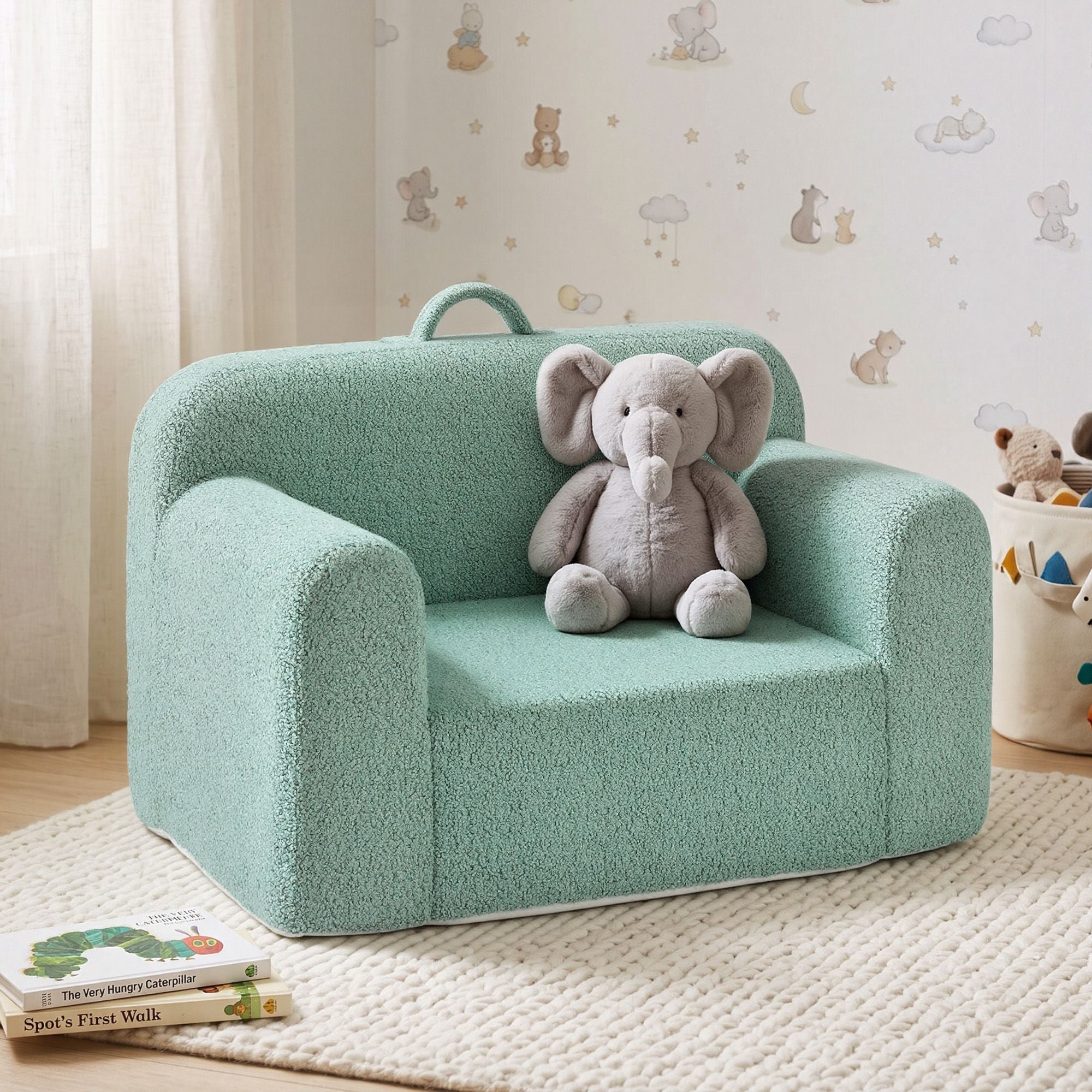 Artiss Sofa Foam Couch with Carry Handle Mint Green Bedworld