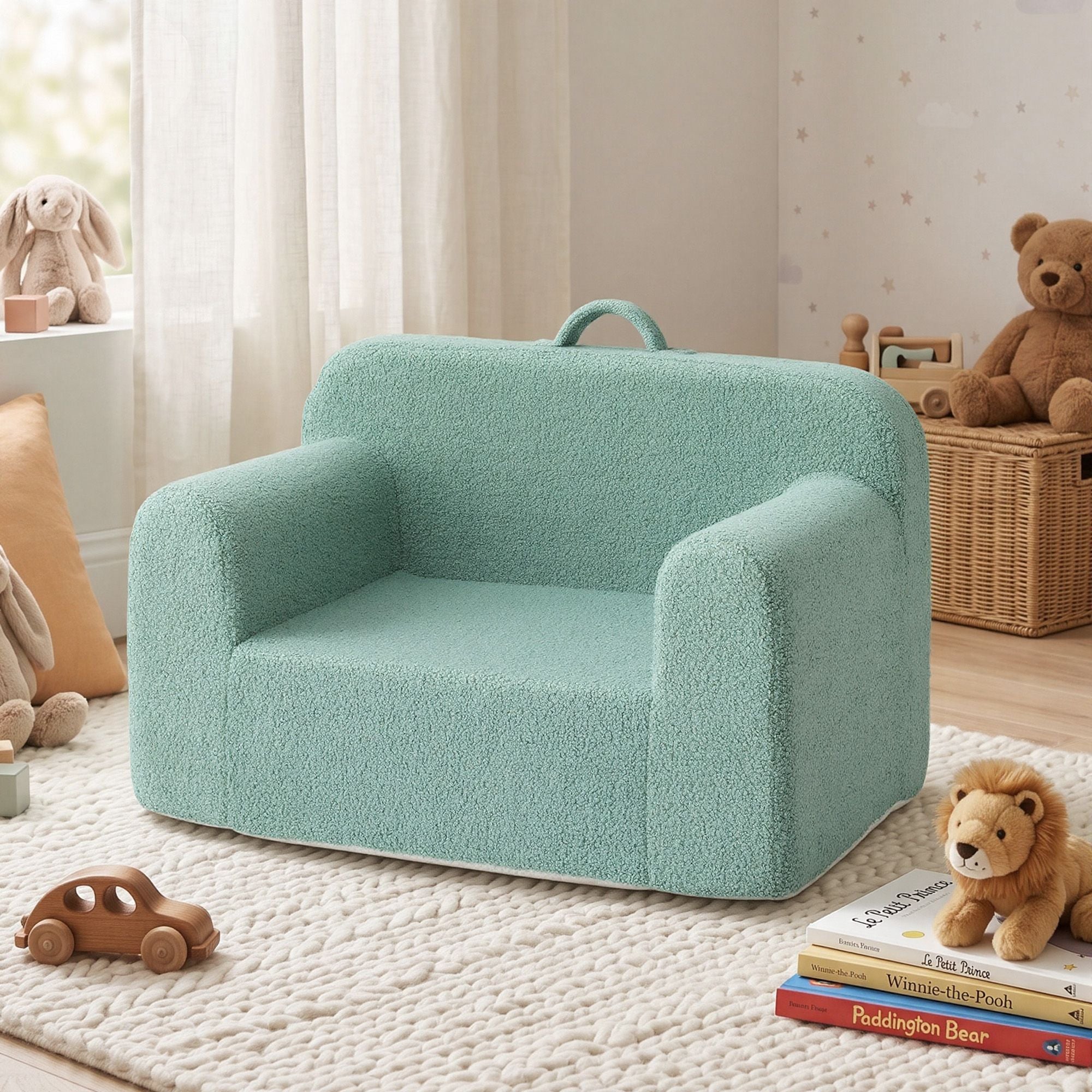 Artiss Sofa Foam Couch with Carry Handle Mint Green Bedworld